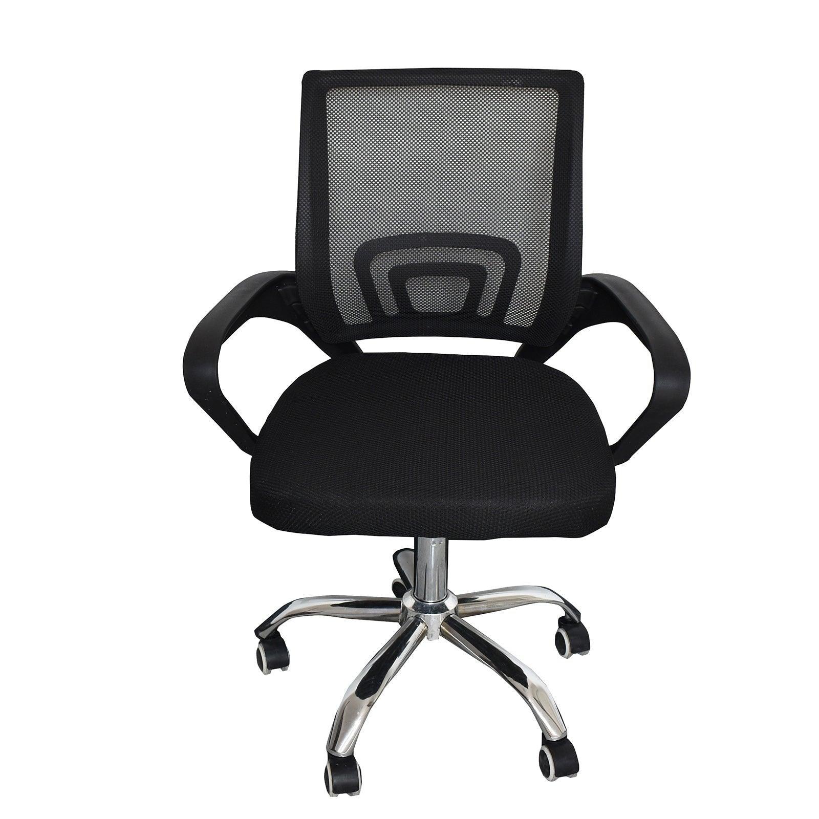 Milano Office Chair Home Computer Work Executive Mesh Adjustable Black - John Cootes