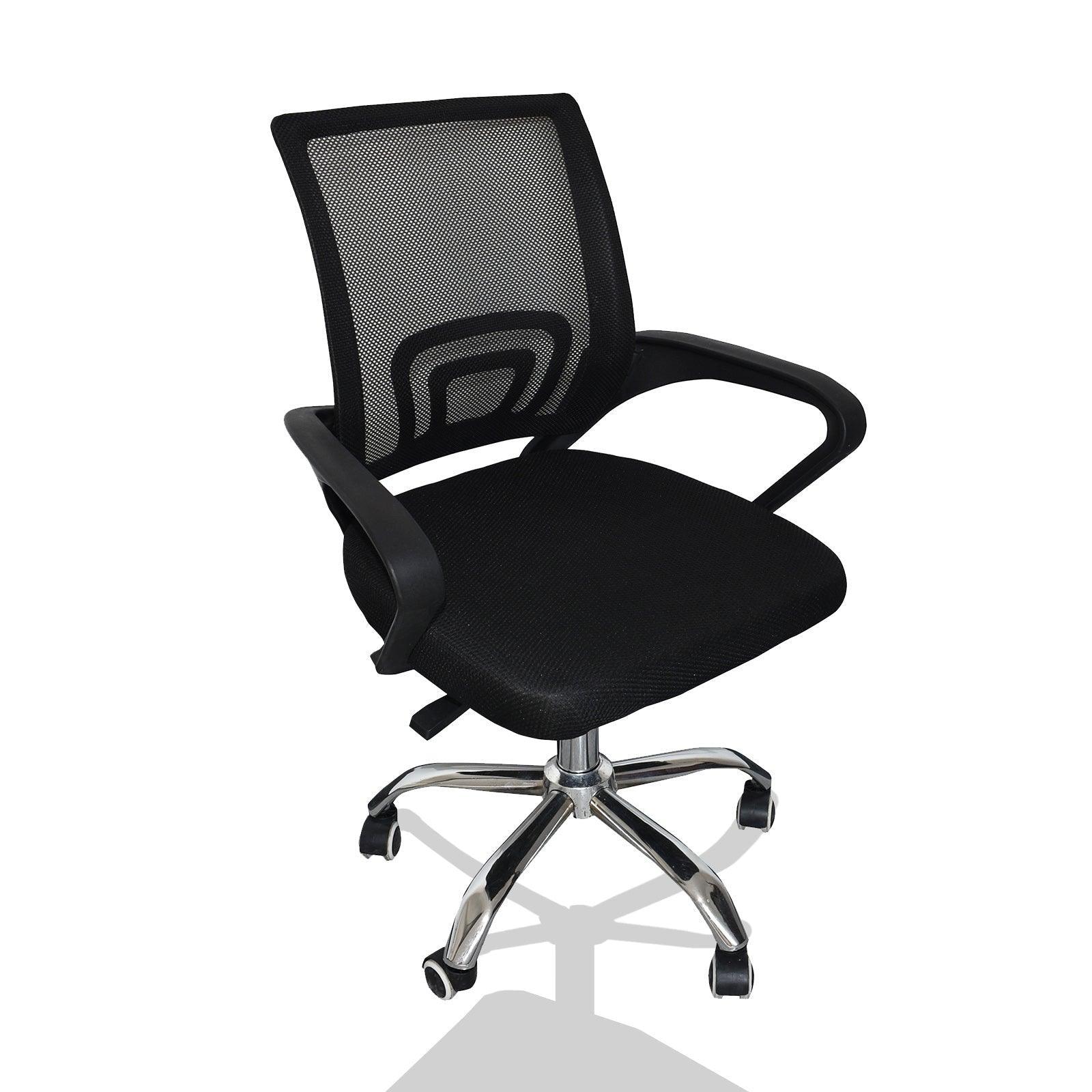 Milano Office Chair Home Computer Work Executive Mesh Adjustable Black - John Cootes