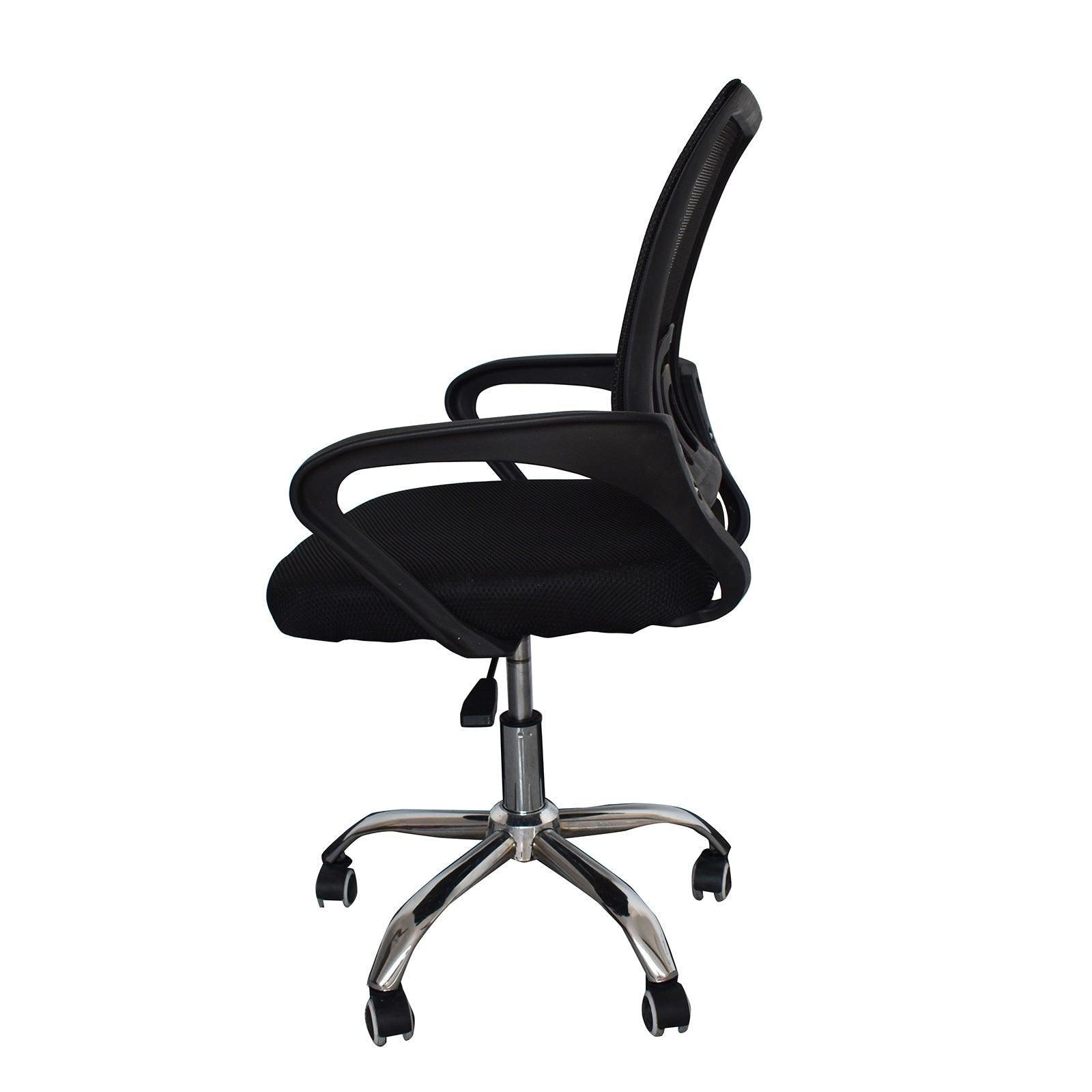 Milano Office Chair Home Computer Work Executive Mesh Adjustable Black - John Cootes