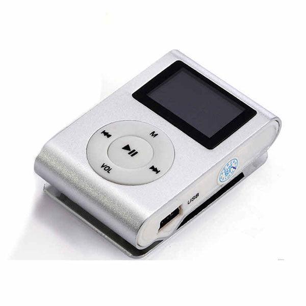 Mini Clip 16G MP3 Music Player With USB Cable & Earphone Silver - John Cootes