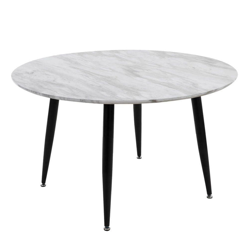 Minimalist Marble Effect Round Coffee Table - John Cootes