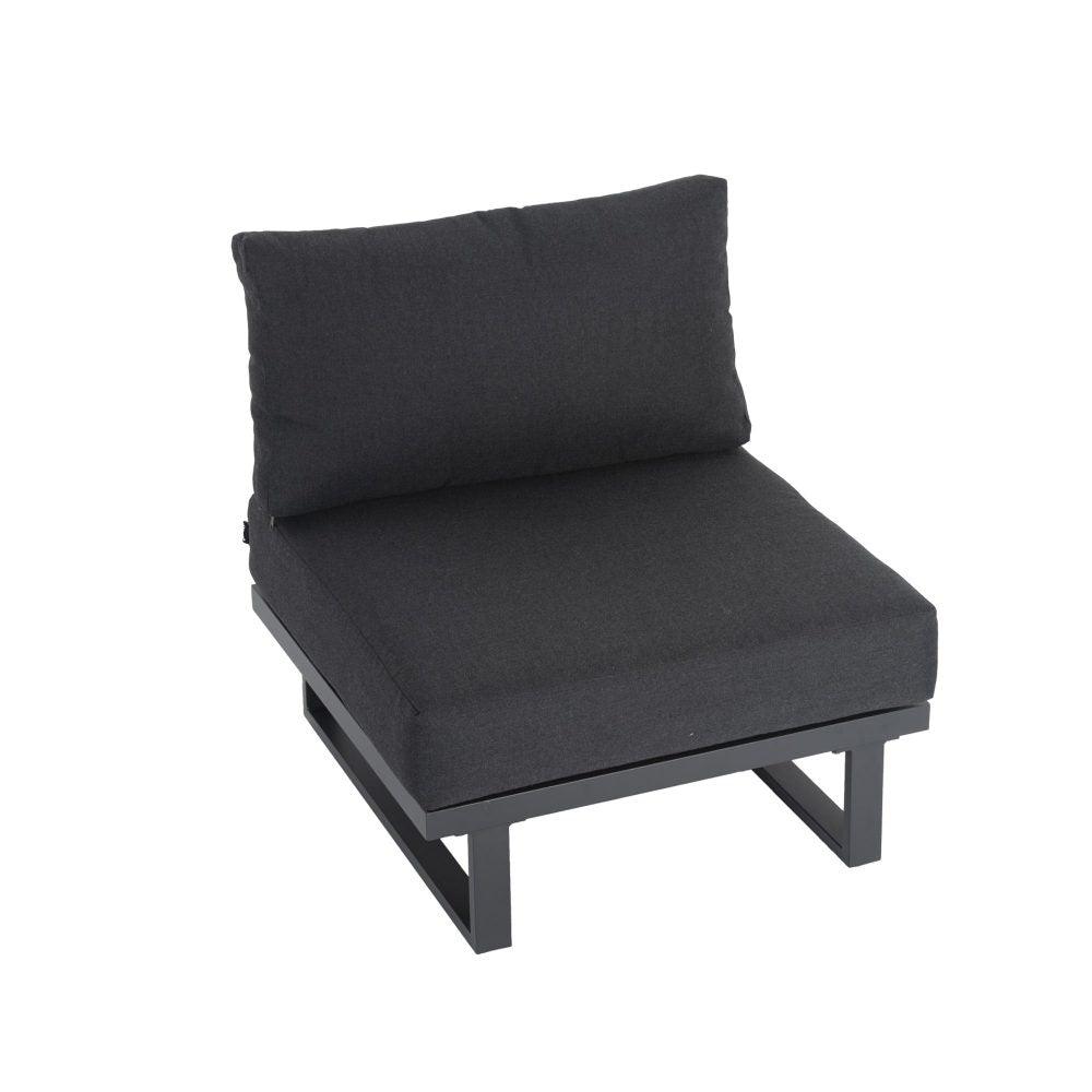 Modern Outdoor 6 Piece Lounge Set with Slatted Polywood Design - John Cootes