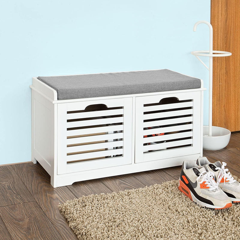 Modern Storage Bench with 2 Drawer/Baskets for Toys - John Cootes