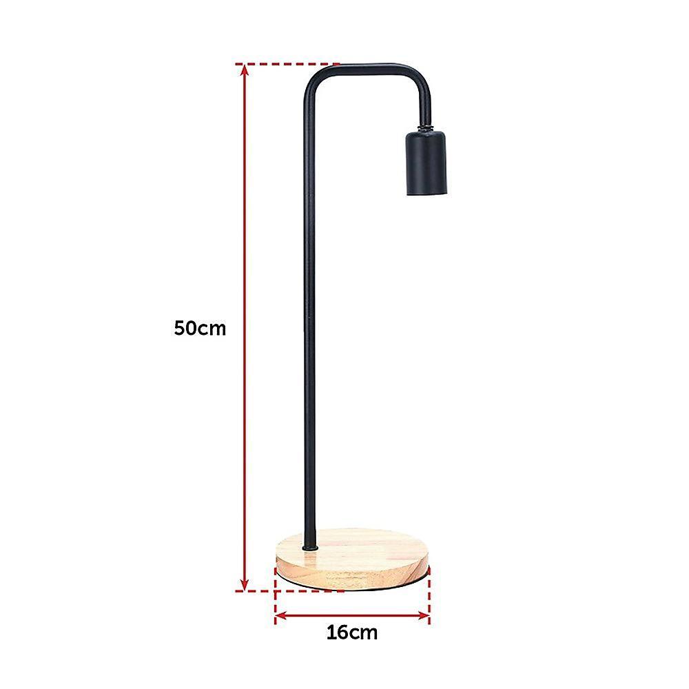 Modern Table lamp Desk Light Bedside Bedroom Black - John Cootes