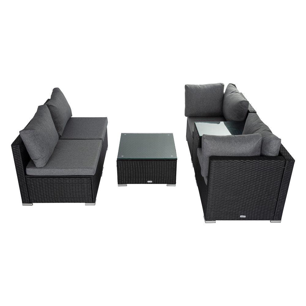 Modular Outdoor Wicker Lounge Set - John Cootes