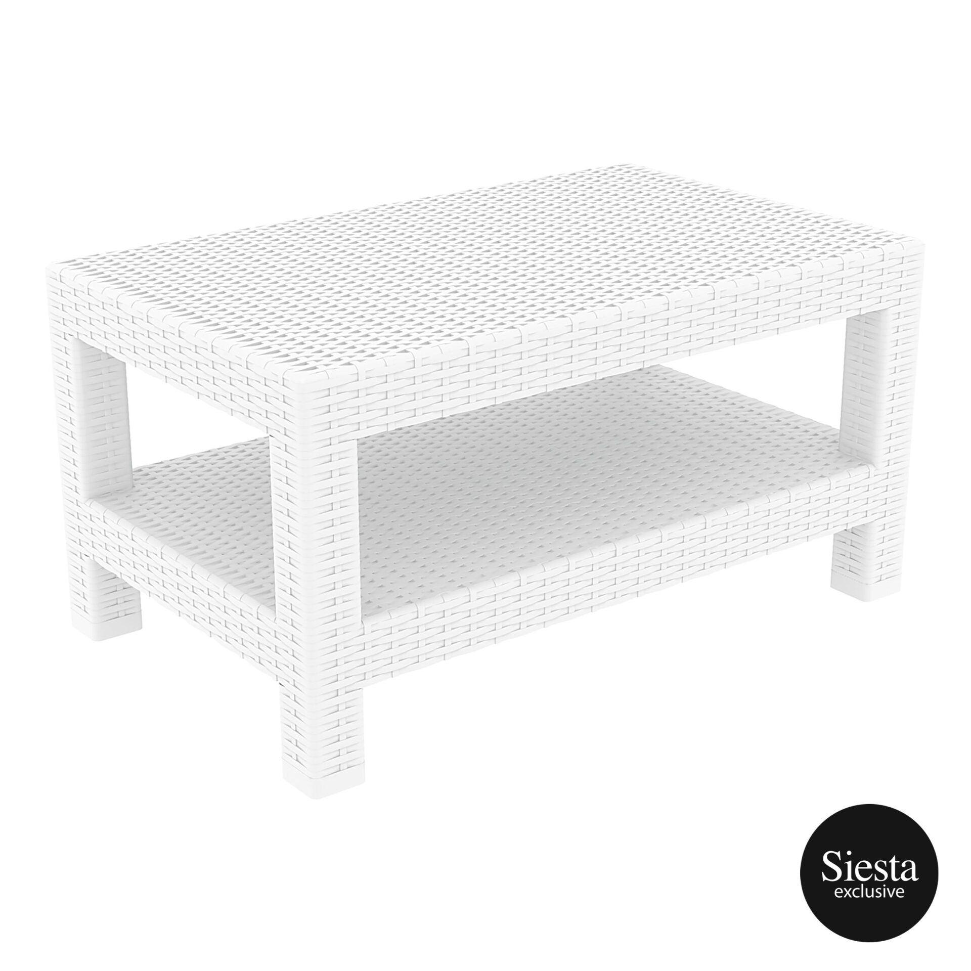 Monaco lounge Table - White - John Cootes