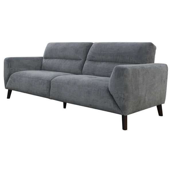 Monarch 3 Seater Sofa Fabric Uplholstered Lounge Couch - Charcoal - John Cootes