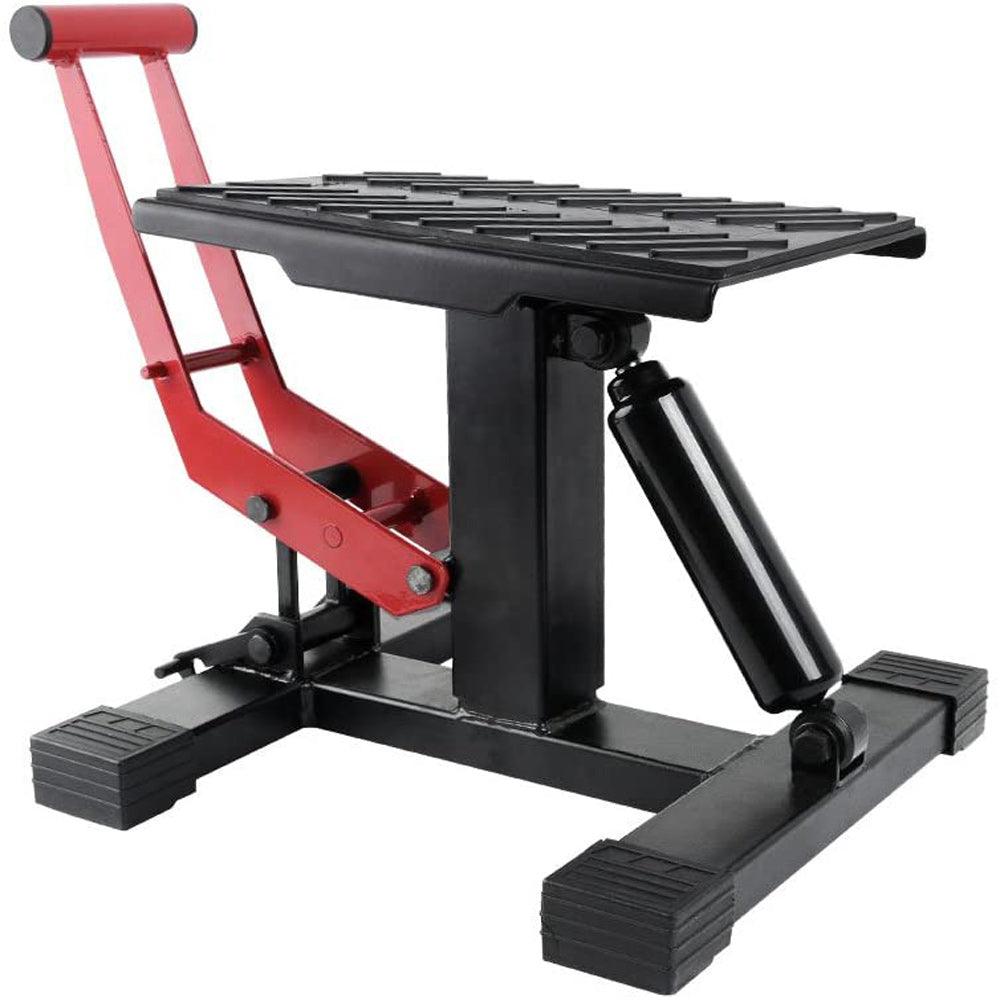 Motorcycle Jack Dirt Bike Stand Adjustable Lift Hoist Table Height Lifting Stand - John Cootes
