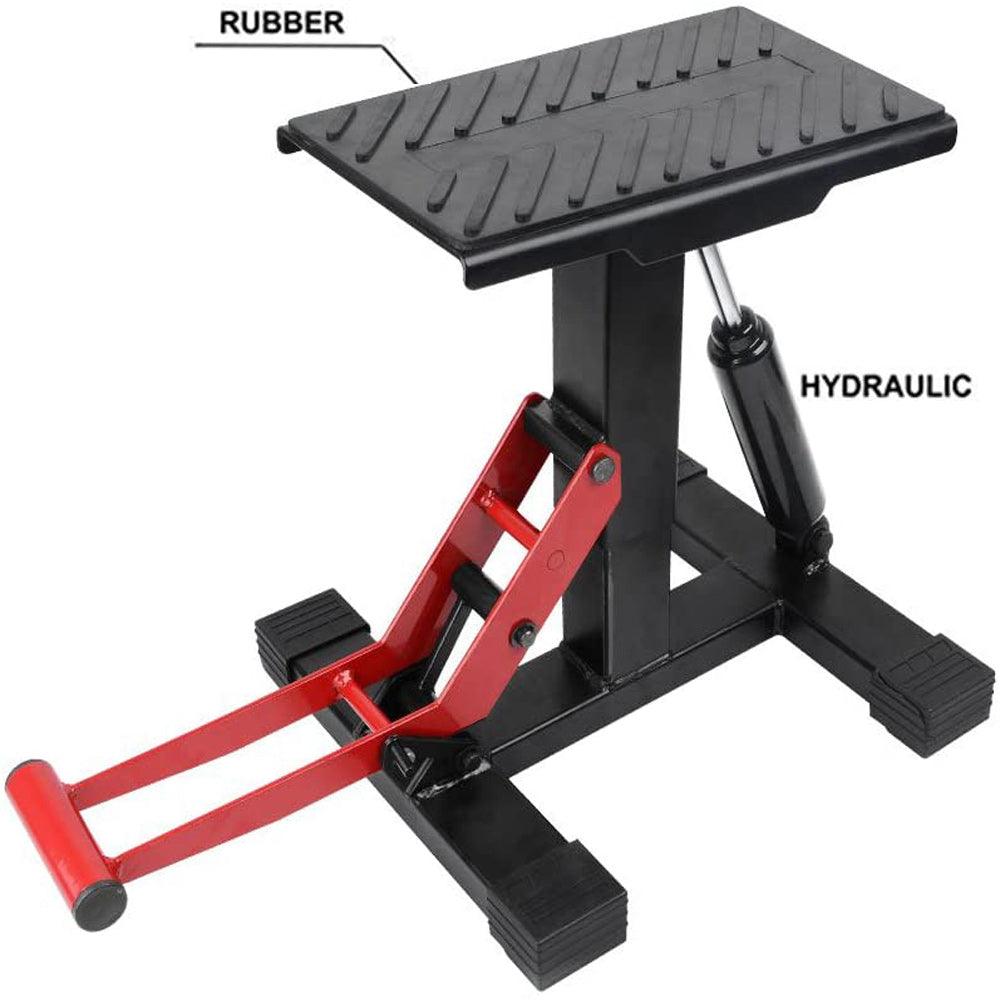 Motorcycle Jack Dirt Bike Stand Adjustable Lift Hoist Table Height Lifting Stand - John Cootes