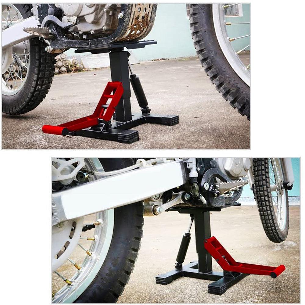 Motorcycle Jack Dirt Bike Stand Adjustable Lift Hoist Table Height Lifting Stand - John Cootes
