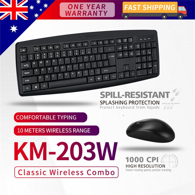 Mouse Keyboard Desktop Computer PC Laptop Wired Combination Interface Black - John Cootes