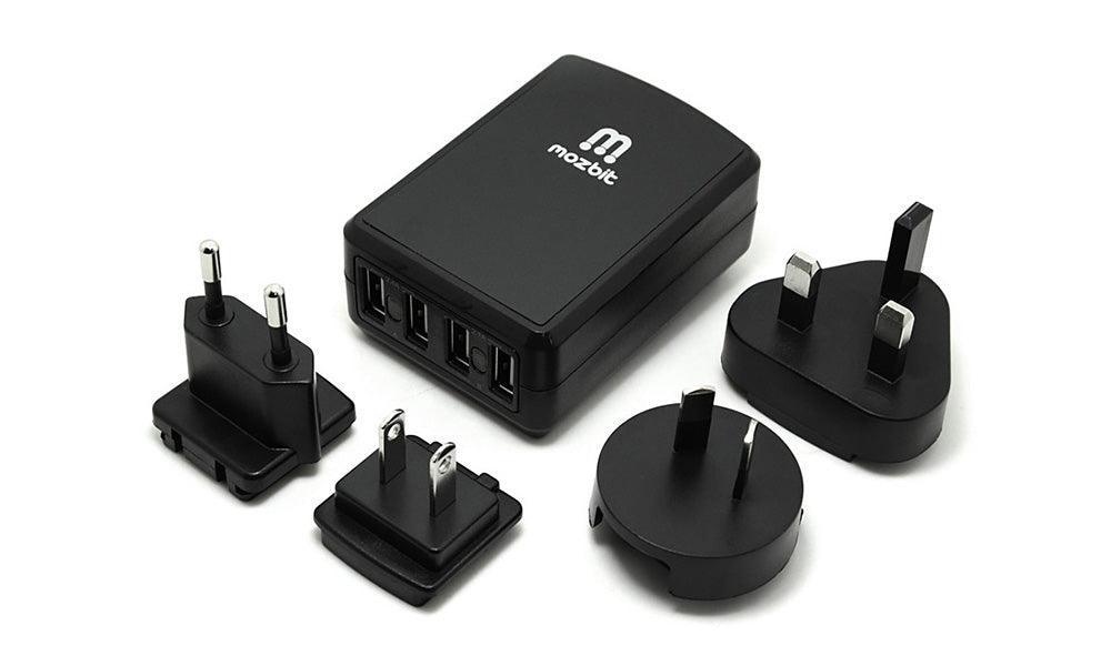 Mozbit 4.5A 4-Port USB Travel Wall Charger - John Cootes