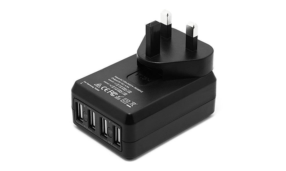 Mozbit 4.5A 4-Port USB Travel Wall Charger - John Cootes