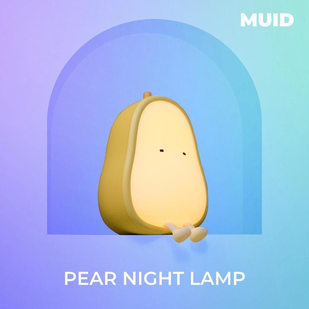 Muid Pear Night Lamp Warm Yellow HM--106-MUID - John Cootes