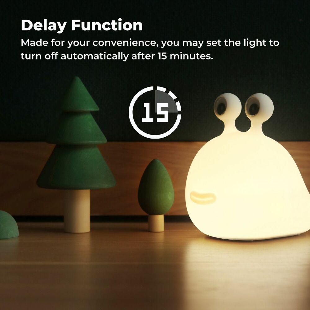 Muid Slug Night Lamp White HM--101-MUID - John Cootes