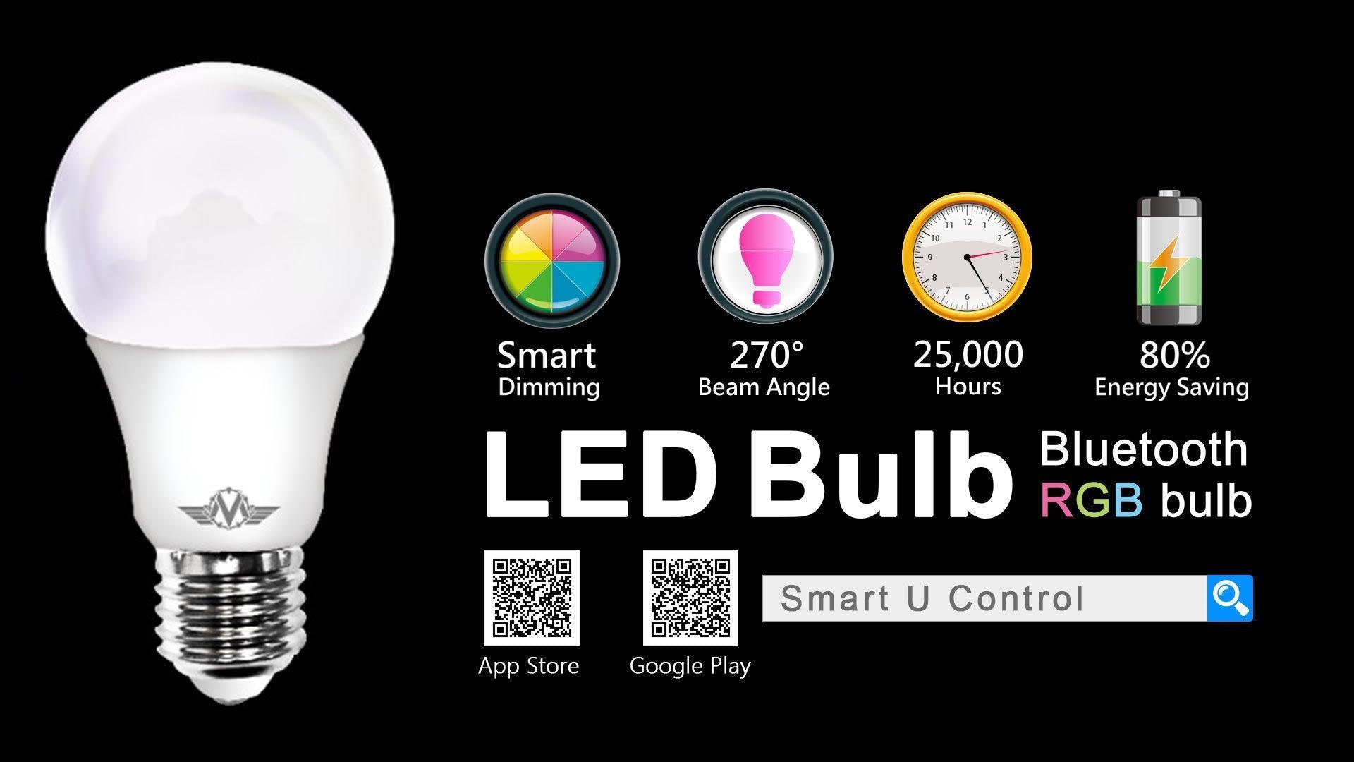 MV SMART BULB 9W E27 TWIN PACK (apple app only ) - John Cootes