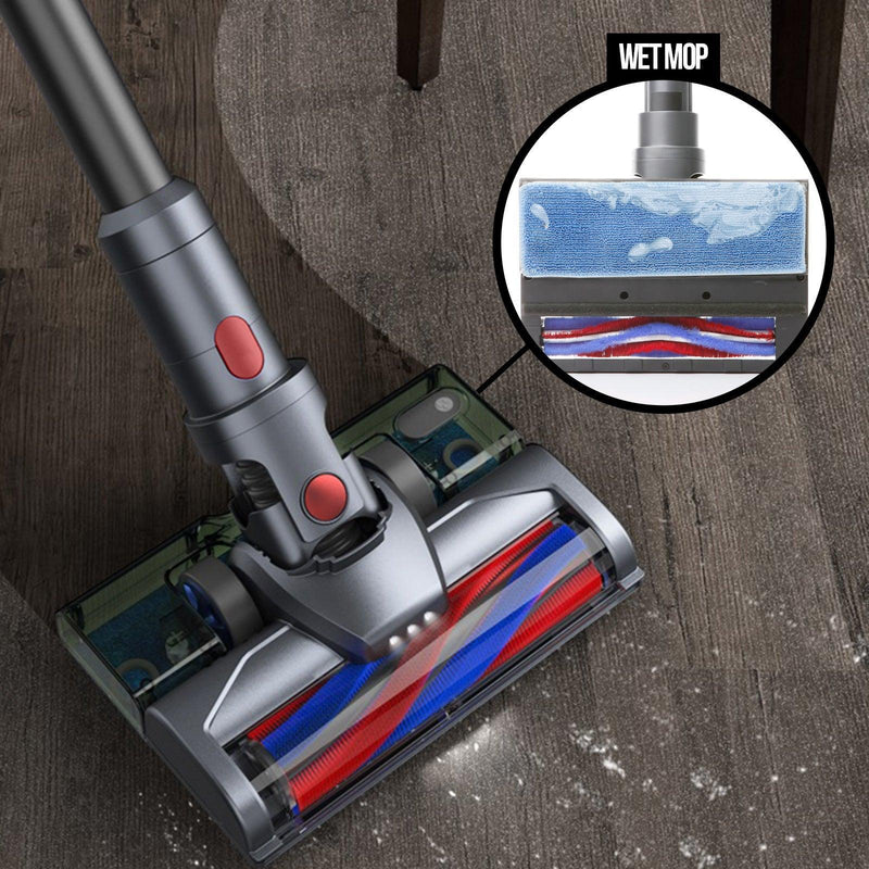MyGenie H20 PRO Wet Mop 2-IN-1 Cordless Stick Vacuum Cleaner Handheld Recharge - Grey - John Cootes