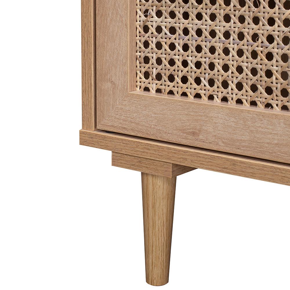 Natura Rattan Buffet Sideboard Storage Cabinet Hallway Table With 2 Doors - John Cootes