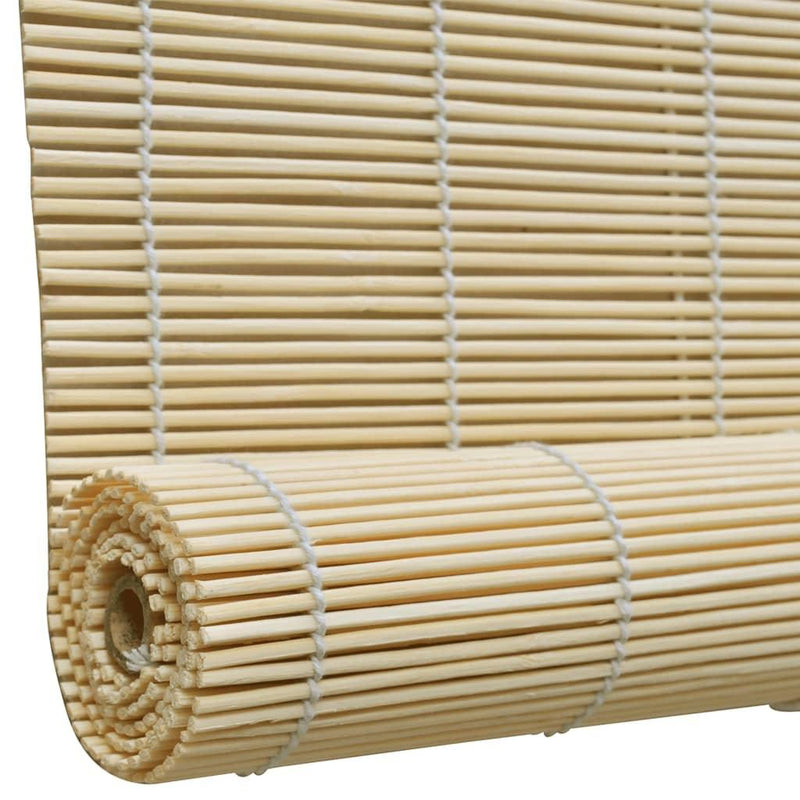 Natural Bamboo Roller Blinds 140 X 160 Cm - John Cootes