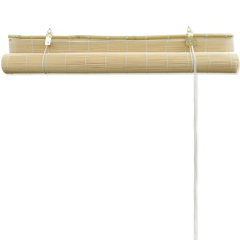 Natural Bamboo Roller Blinds 140 X 160 Cm - John Cootes