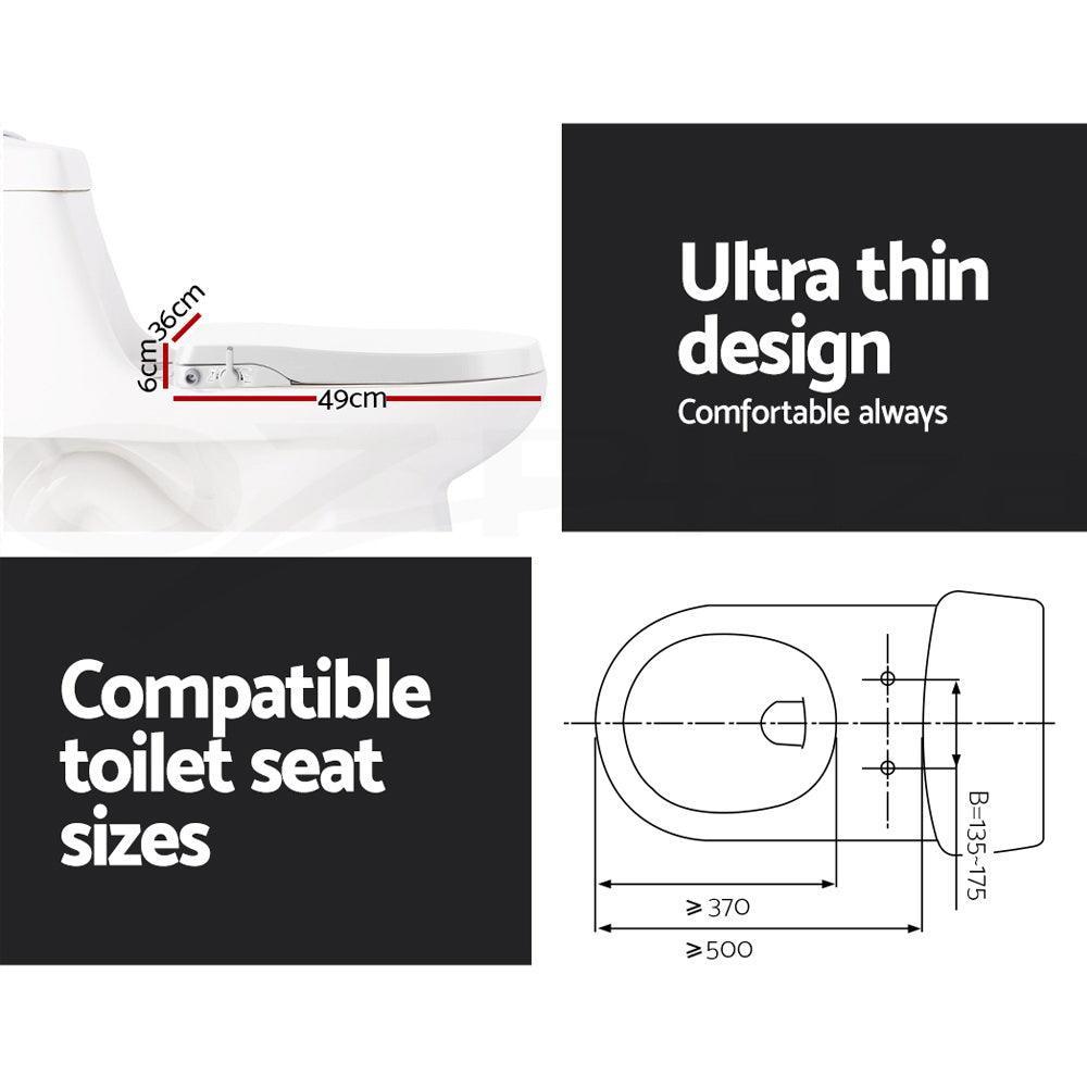 Non Electric Bidet Toilet Seat Bathroom - White - John Cootes