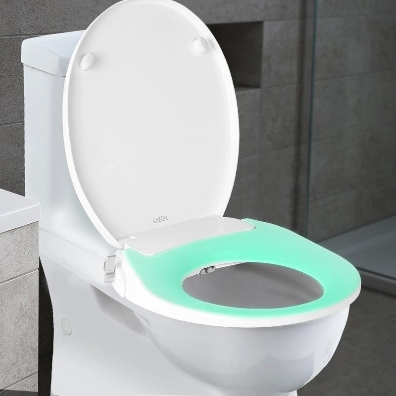 Non Electric Bidet Toilet Seat Bathroom - White - John Cootes