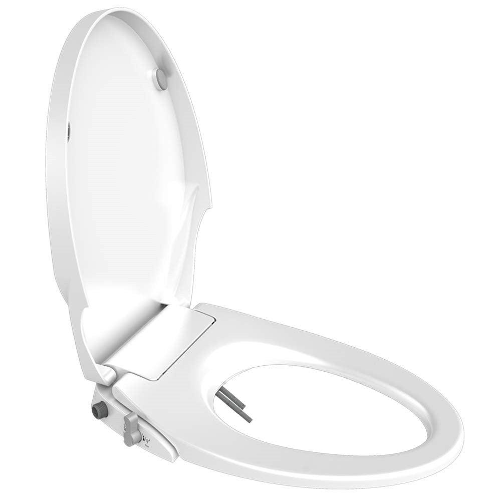 Non Electric Bidet Toilet Seat O Cover Bathroom Dual Nozzle Spray Water Wash - John Cootes