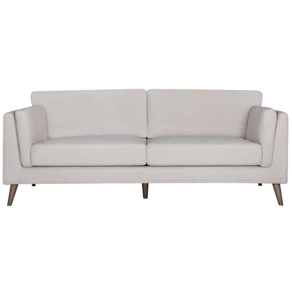 Nooa 3 Seater Sofa Fabric Uplholstered Lounge Couch - Stone - John Cootes