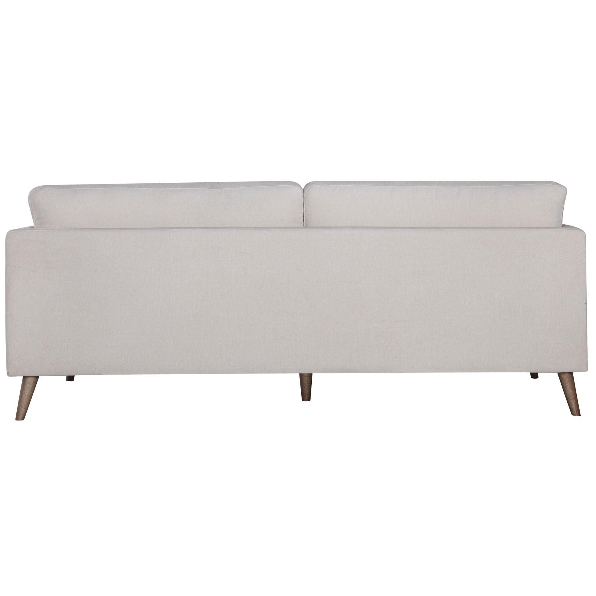 Nooa 3 Seater Sofa Fabric Uplholstered Lounge Couch - Stone - John Cootes