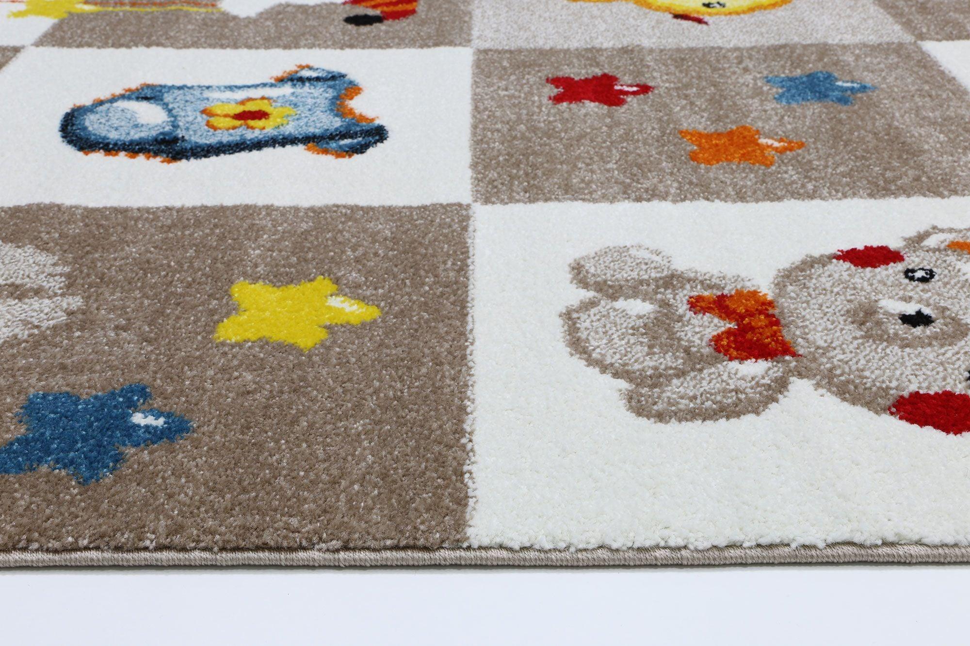 Nova Kids Beige Boxy Rug 120x170 cm - John Cootes