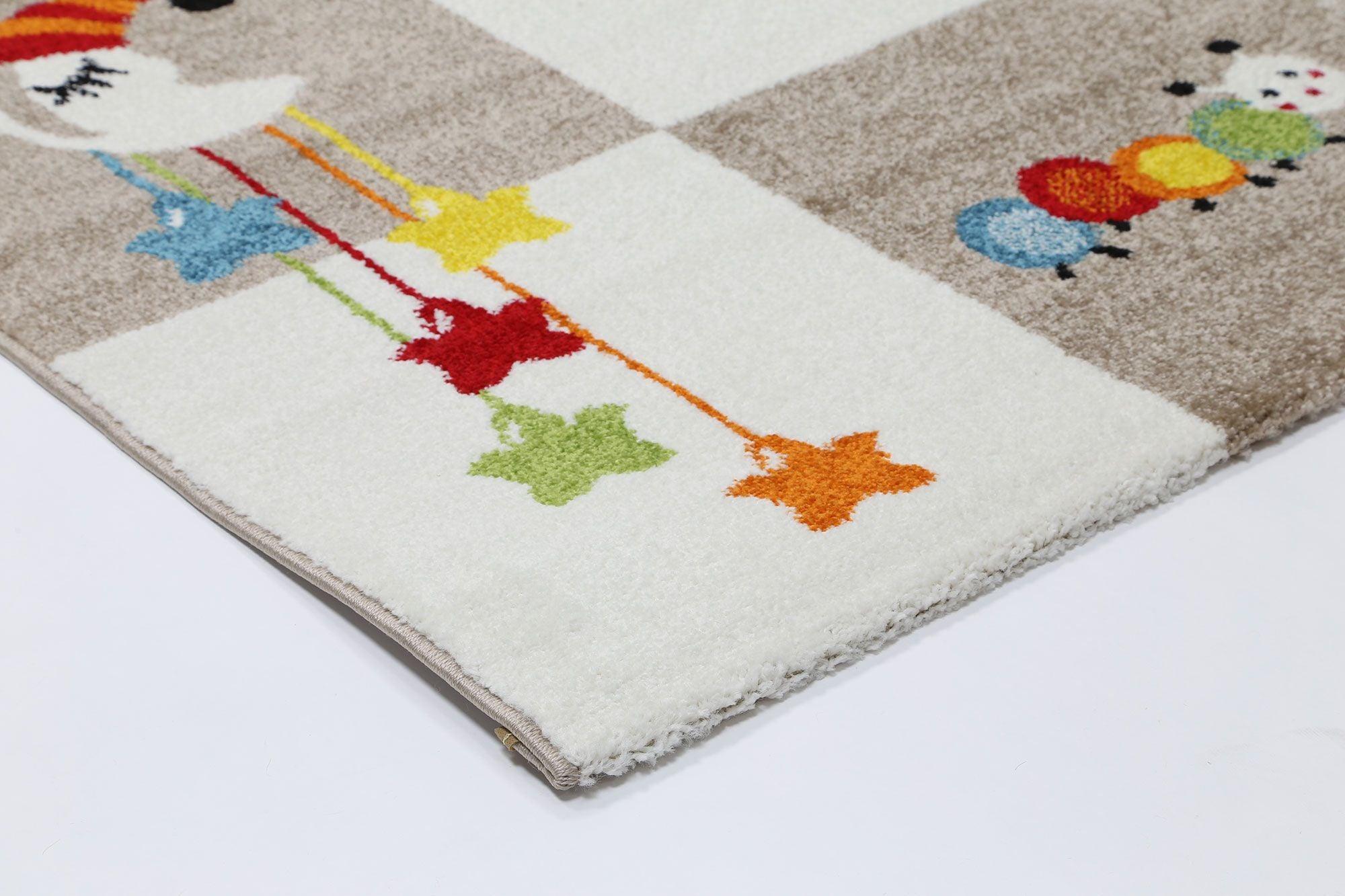 Nova Kids Beige Boxy Rug 120x170 cm - John Cootes