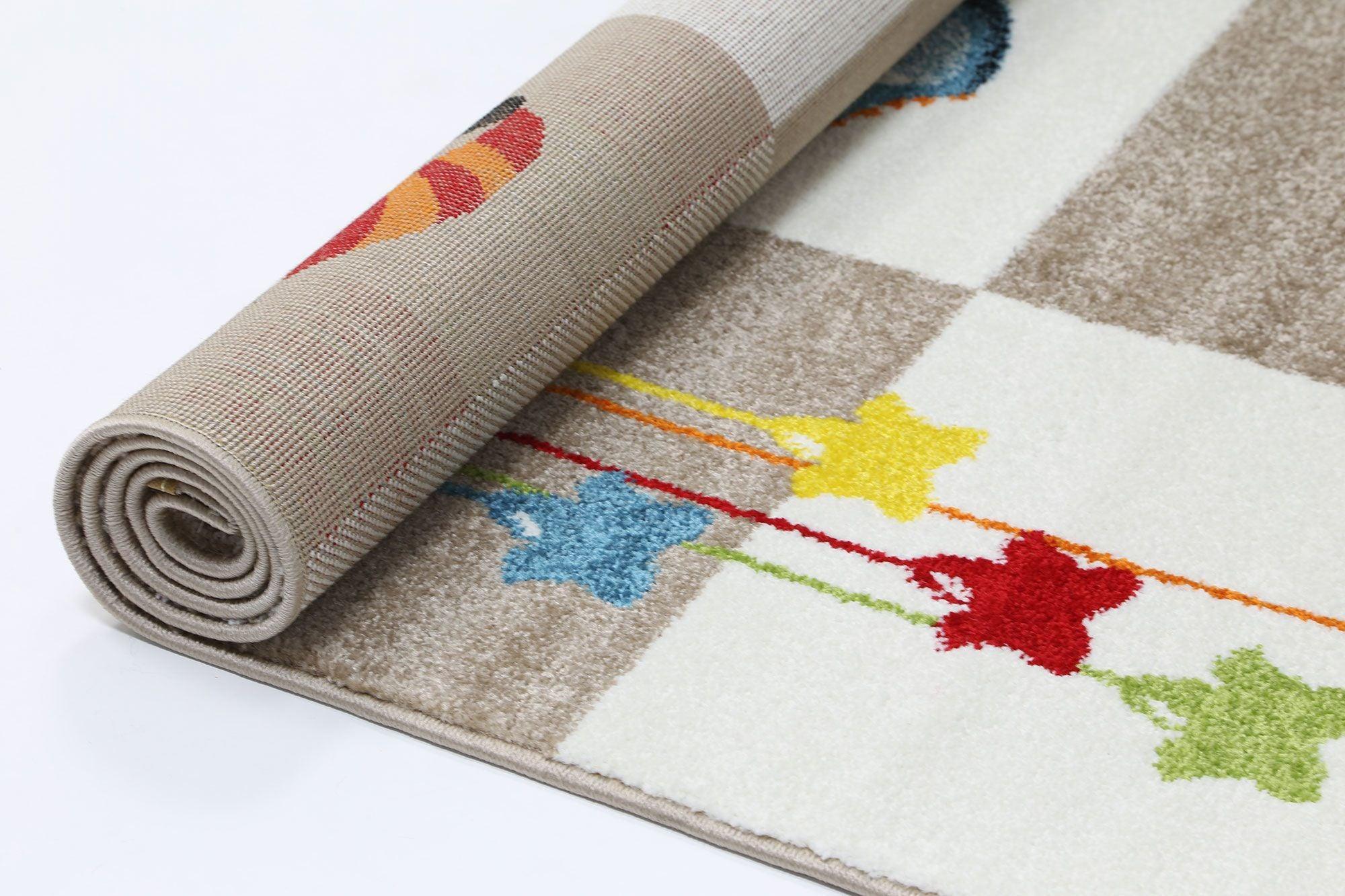 Nova Kids Beige Boxy Rug 120x170 cm - John Cootes