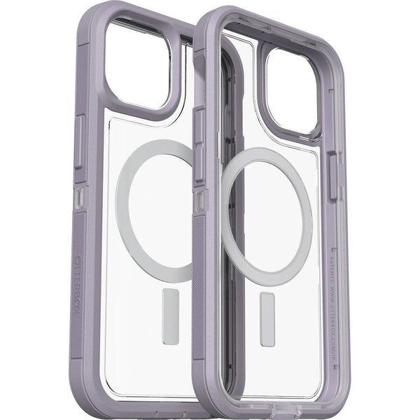 OTTERBOX Apple iPhone 14 / iPhone 13 Defender Series XT Clear Case with MagSafe - Lavender Sky (Purple) (77-90063) - John Cootes