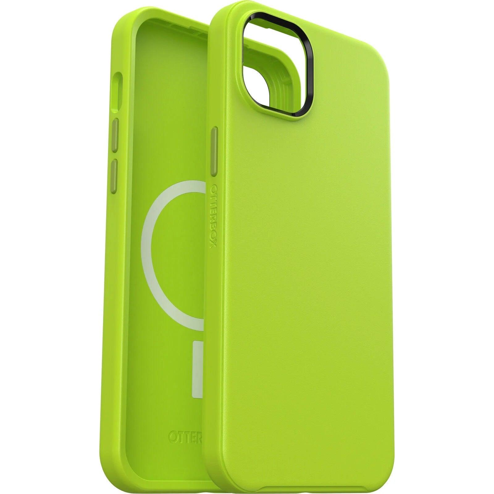 OTTERBOX Apple iPhone 14 Plus Symmetry Series+ Antimicrobial Case for MagSafe - Lime All Yours (Green) (77-89011) - John Cootes