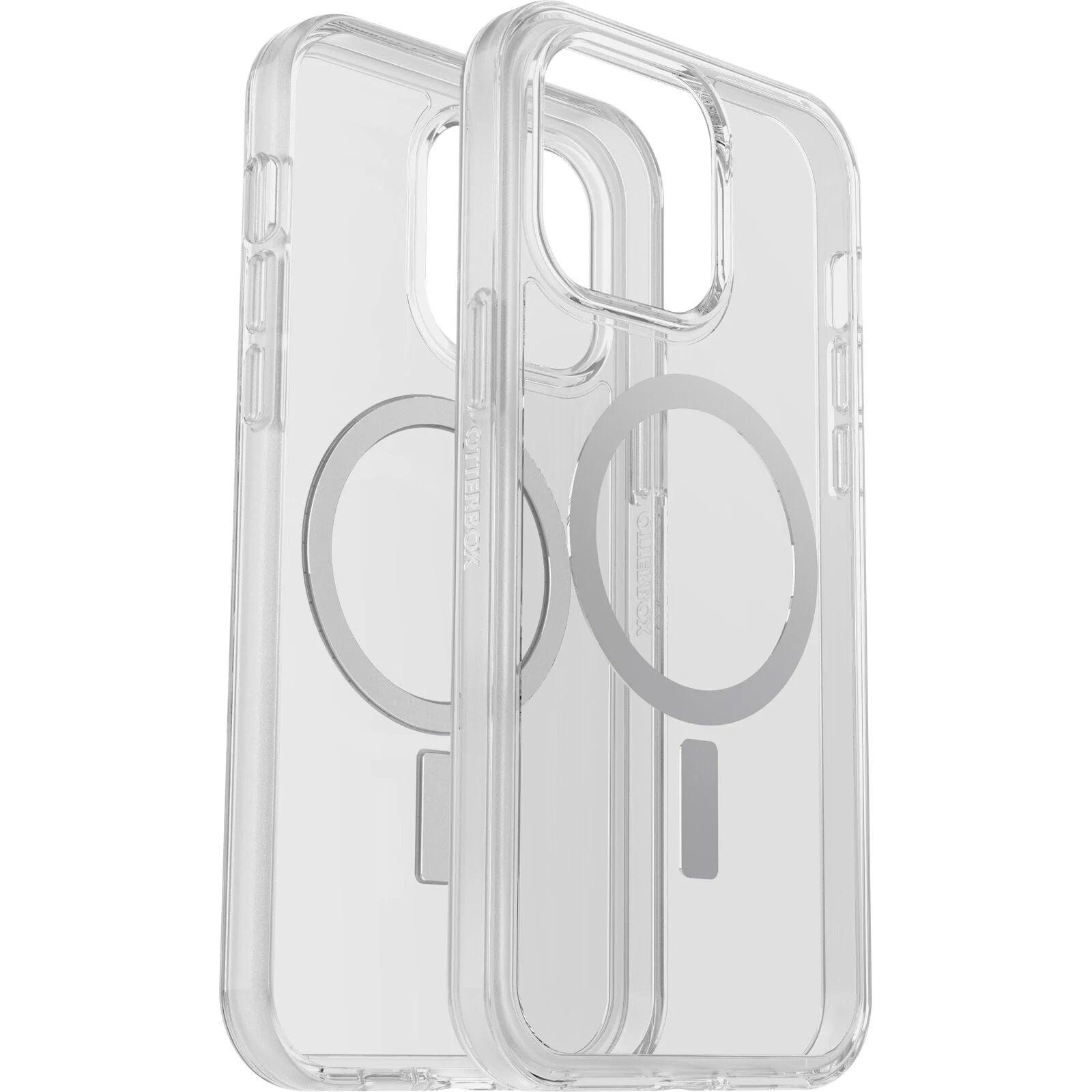 OTTERBOX Apple iPhone 14 Pro Max Symmetry Series+ Clear Antimicrobial Case for MagSafe - Clear (77-89263), 3X Military Drop Protection - John Cootes