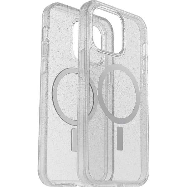 OTTERBOX Apple iPhone 14 Pro Max Symmetry Series+ Clear Antimicrobial Case for MagSafe - Stardust (Clear Glitter) (77-89285) - John Cootes