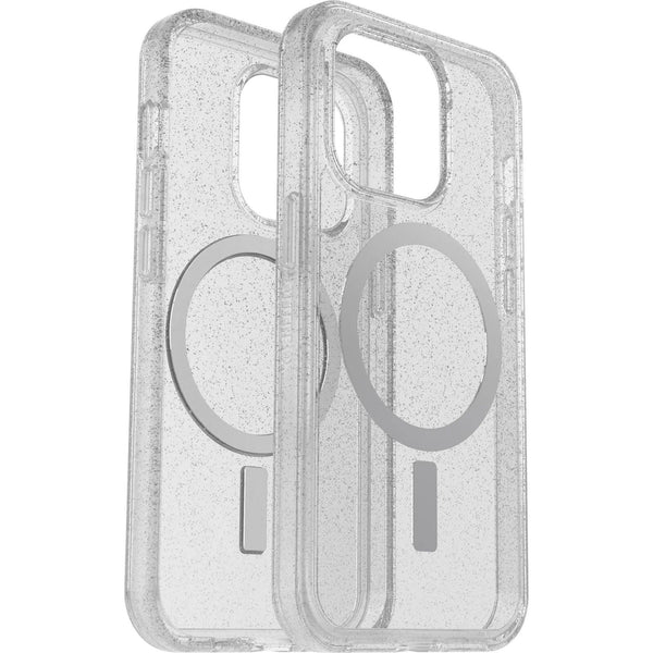 OTTERBOX Apple iPhone 14 Pro Symmetry Series+ Clear Antimicrobial Case for MagSafe - Stardust (Clear Glitter) (77-89247) - John Cootes