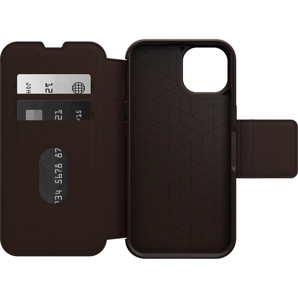 OTTERBOX Apple iPhone 14 Strada Series Case - Espresso (Brown) (77-89657), Wireless Charge Compatible, Credit Card Storage - John Cootes