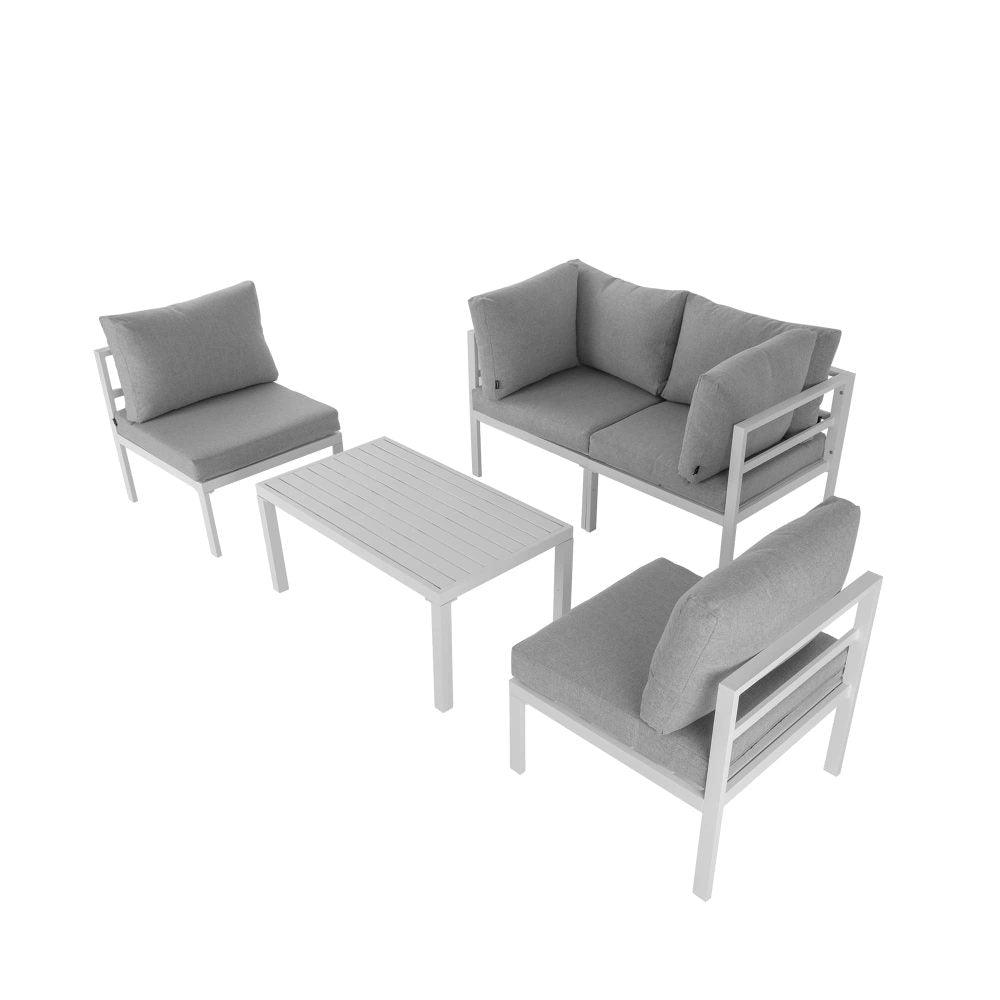 Outdoor 5 Piece White Couch Set - John Cootes