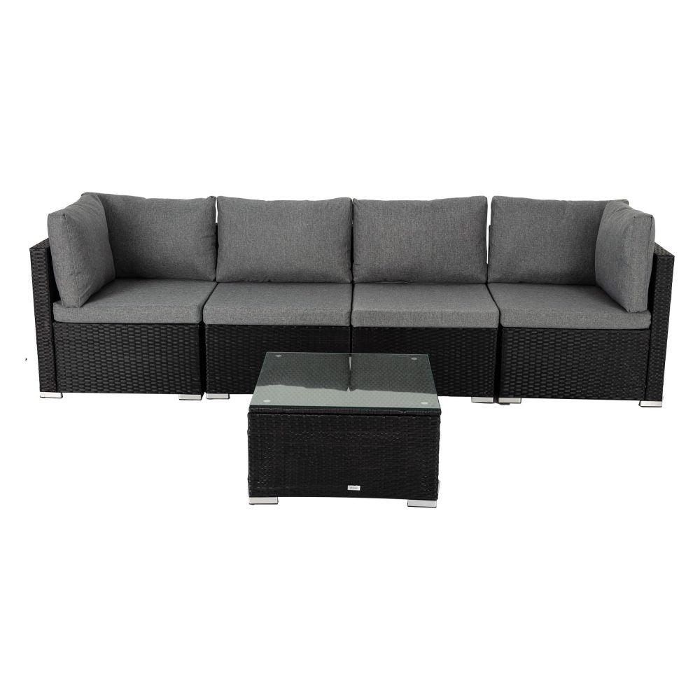 Outdoor Modular Lounge Sofa Bondi &#8211; Black - John Cootes