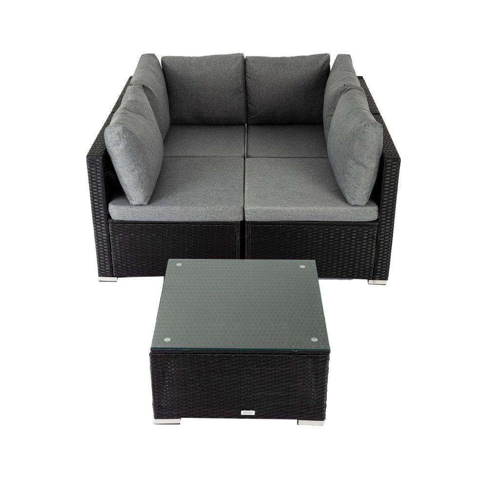 Outdoor Modular Lounge Sofa Bondi &#8211; Black - John Cootes