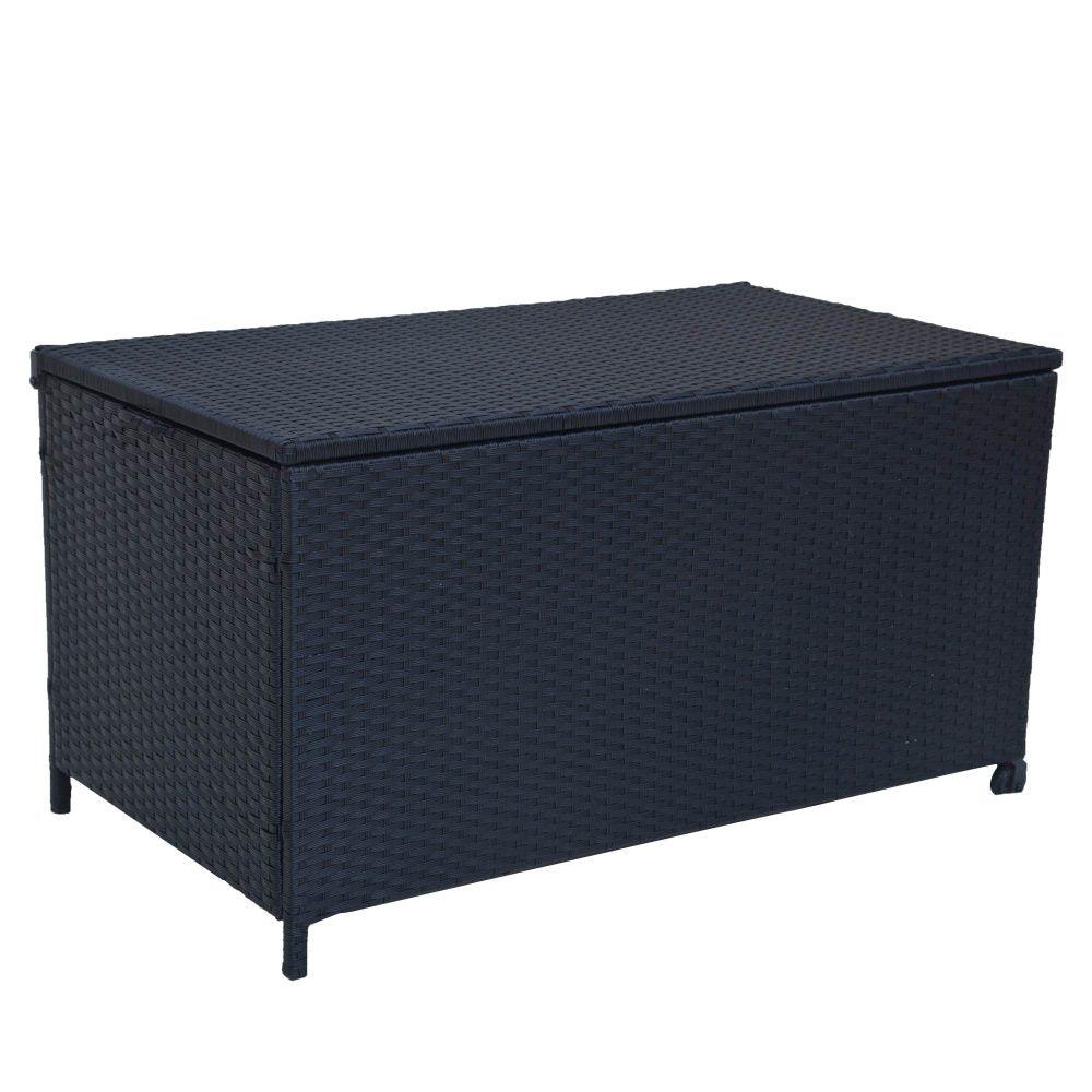 Outdoor PE Wicker Storage Box Garden 320L-Black - John Cootes