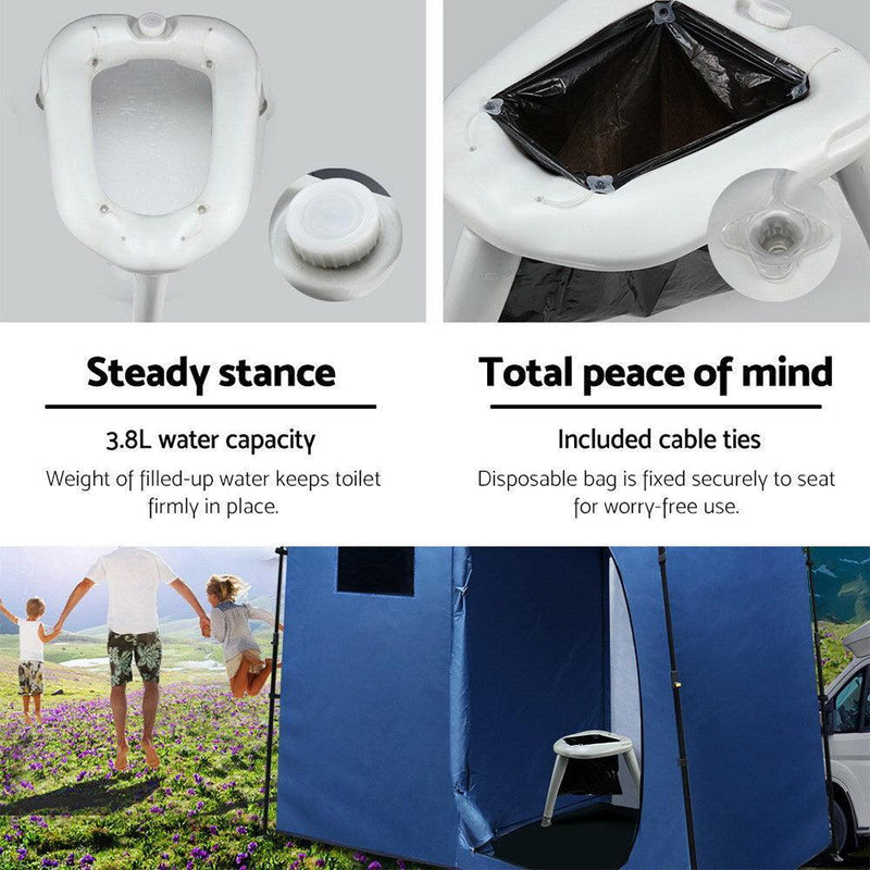 Outdoor Portable Folding Camping Toilet - John Cootes