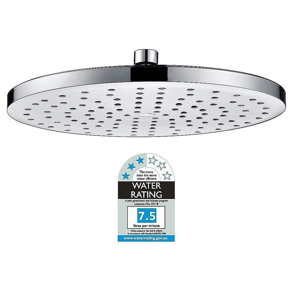 Overhead Rain Shower Head - 260mm Circular Large Chromed - John Cootes