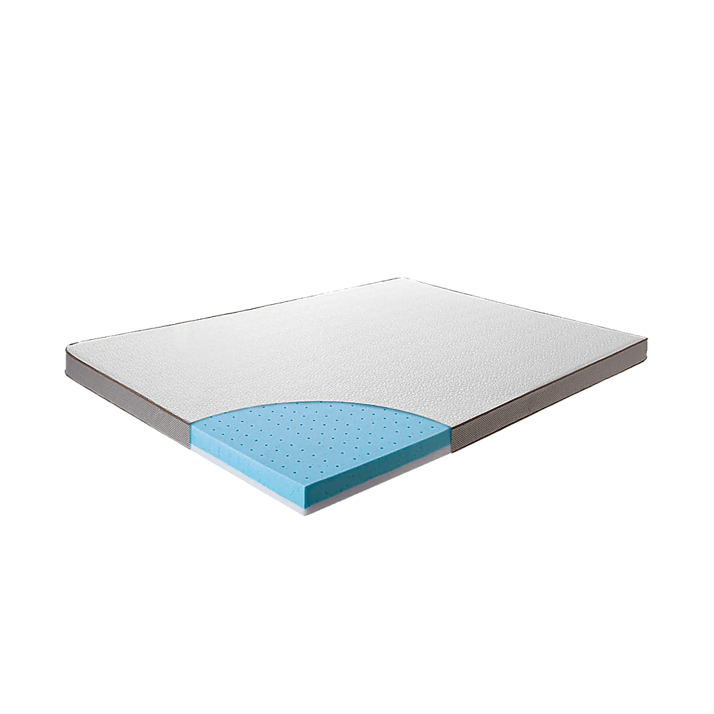 Palermo Double Memory Foam Mattress Topper Cooling Gel Infused CertiPUR Approved - John Cootes