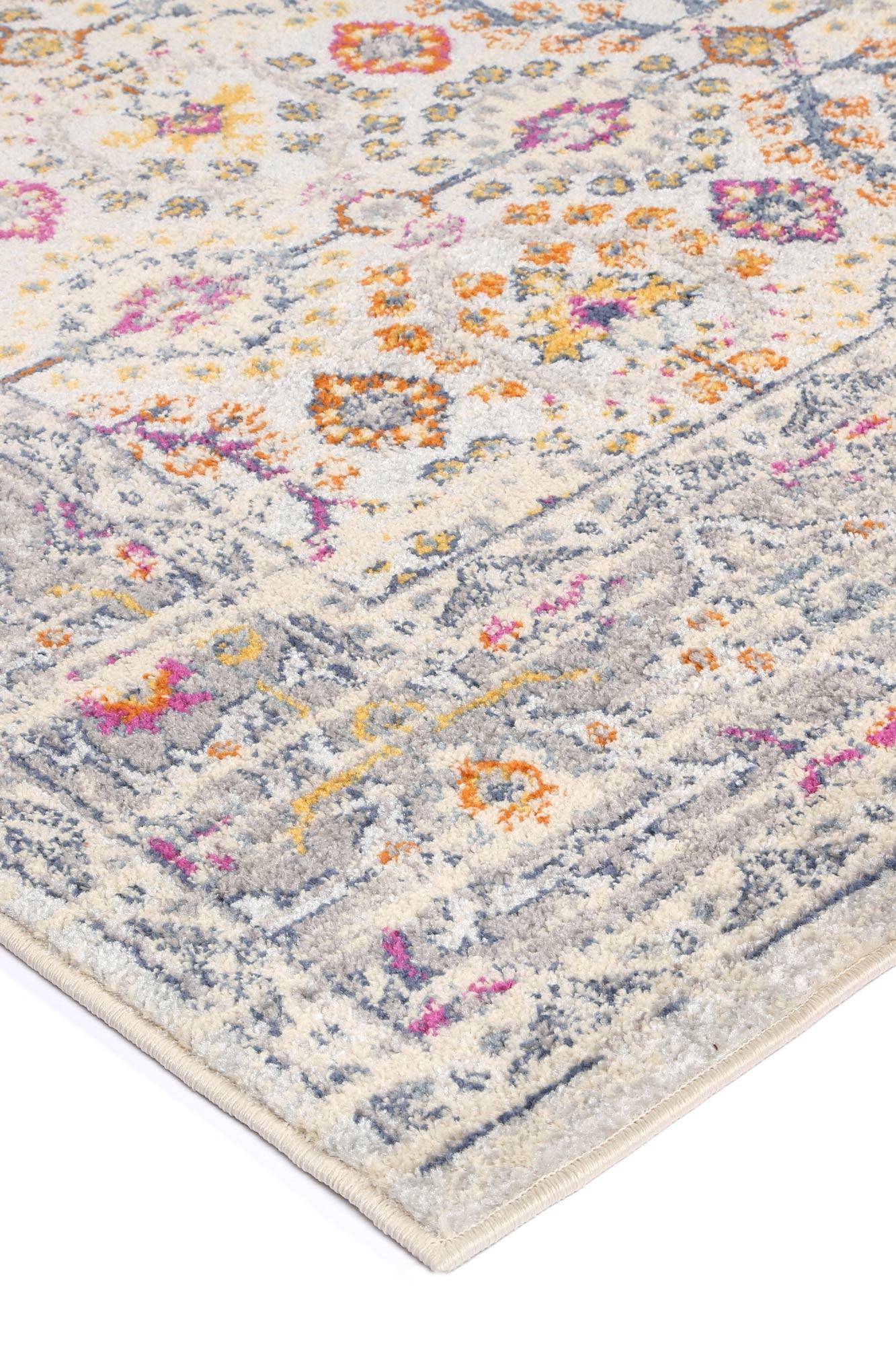 Palermo Nerium Cream Rug 80x300cm - John Cootes