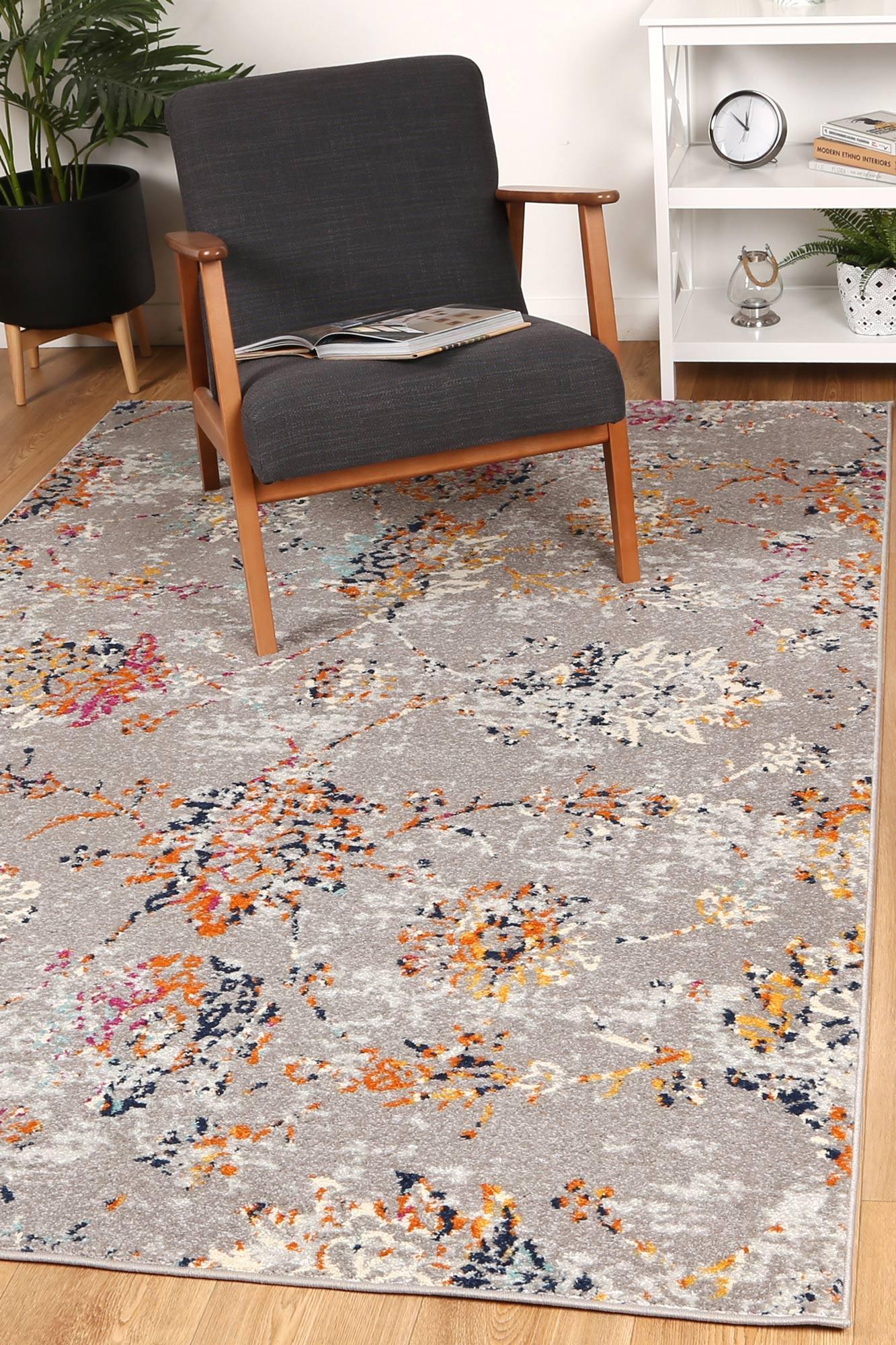 Palermo Plumeria Floral Rug 200x290cm - John Cootes