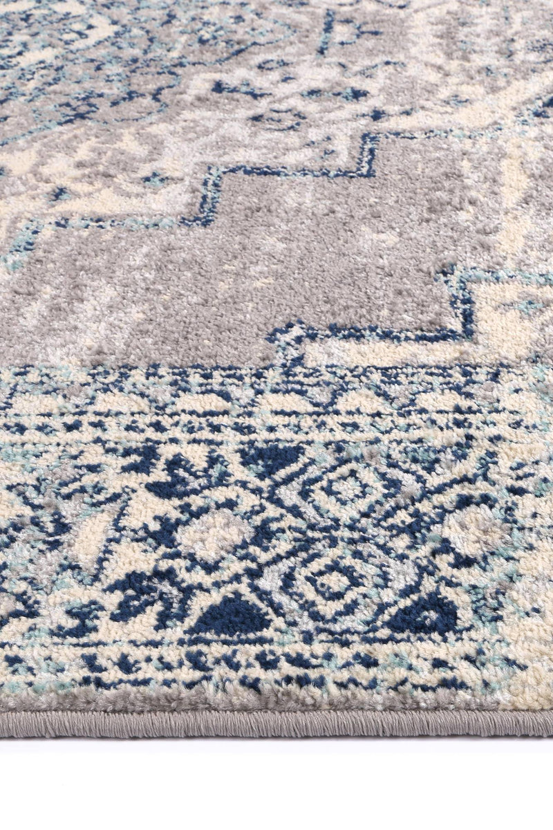 Palermo Simeto Blue Rug 240x330cm - John Cootes