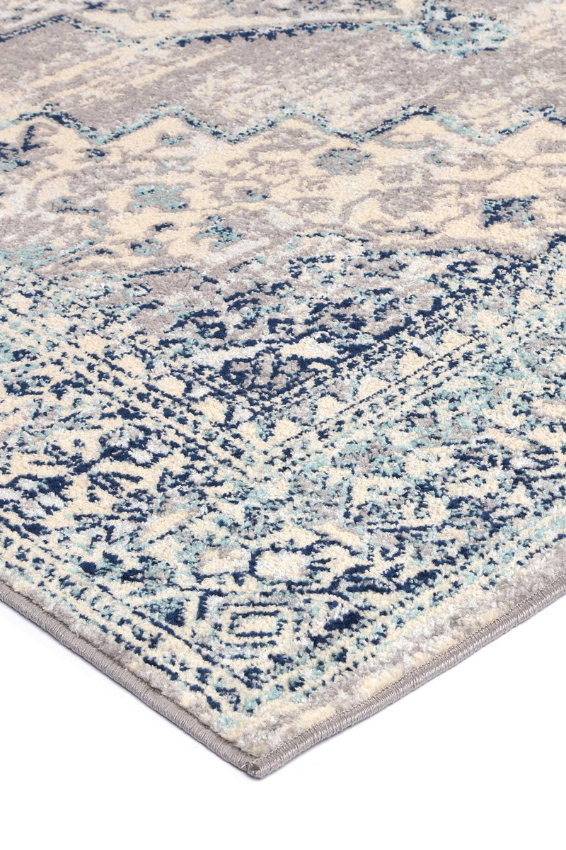 Palermo Simeto Blue Rug 240x330cm - John Cootes