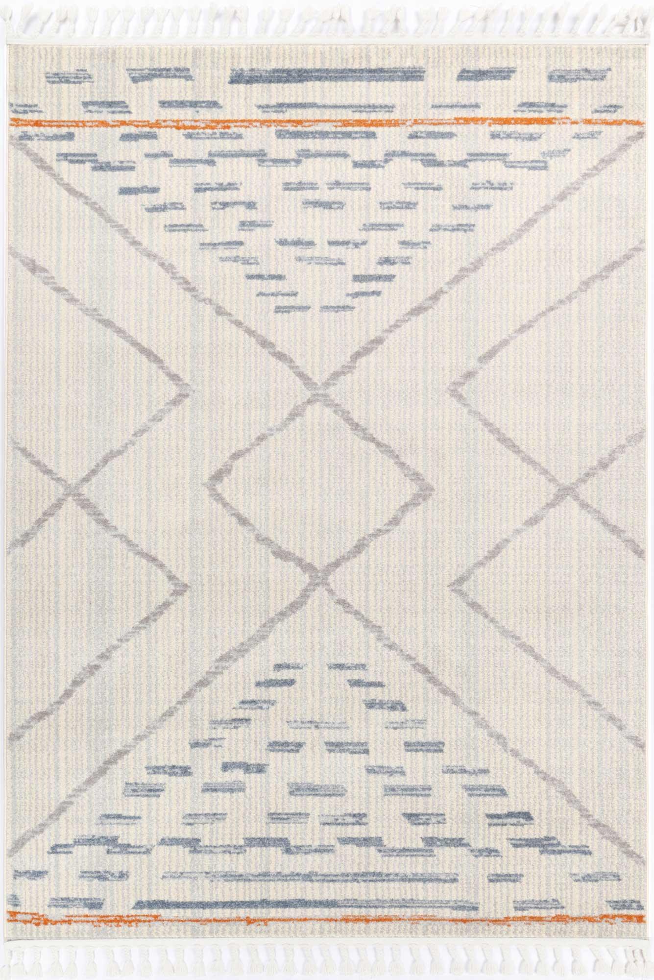 Pasto Tribal Light Grey Rug 240x330cm - John Cootes